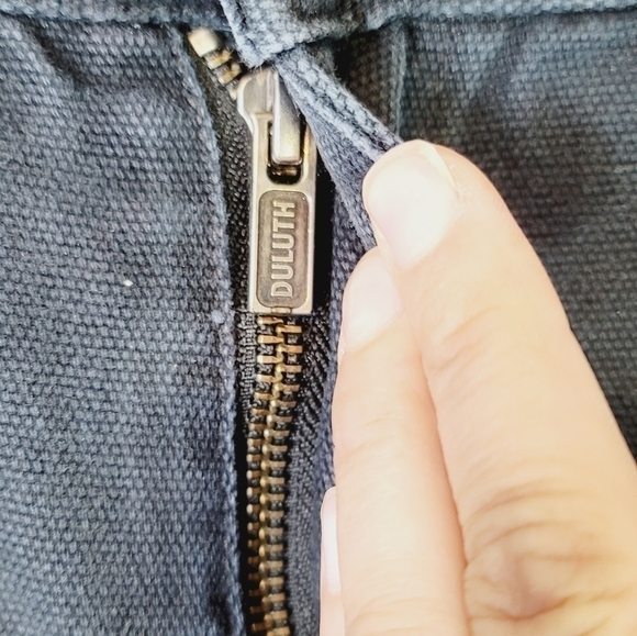 DULUTH TRADING CO BLACK DENIM JEANS, SZ 46x32 - Picture 6 of 12